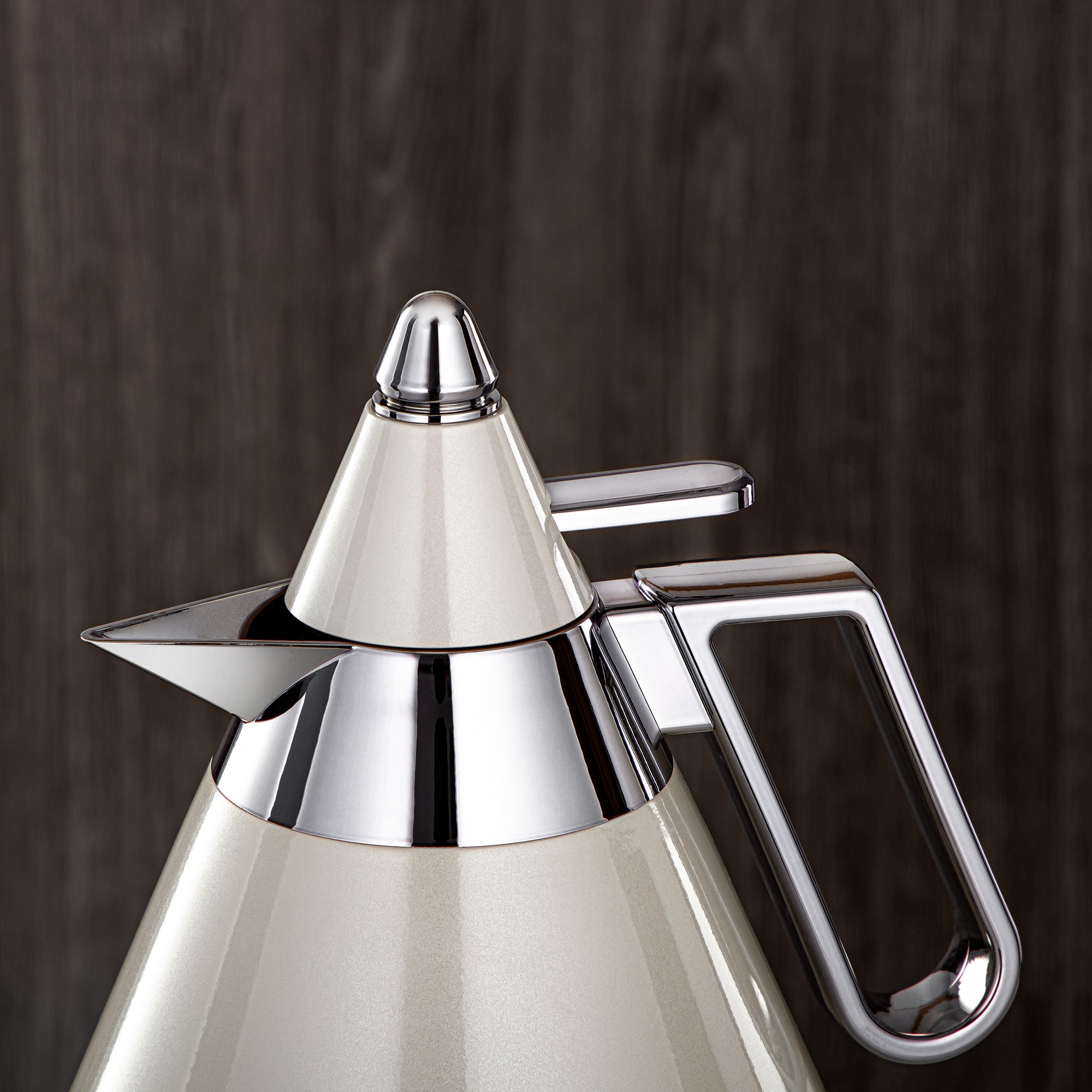 Almarjan Vacuum Flask Stainless Steel, Double Wall 0.6L, Pearl White & Silver (ALX-06PWS) - Modern Vacuum Flask