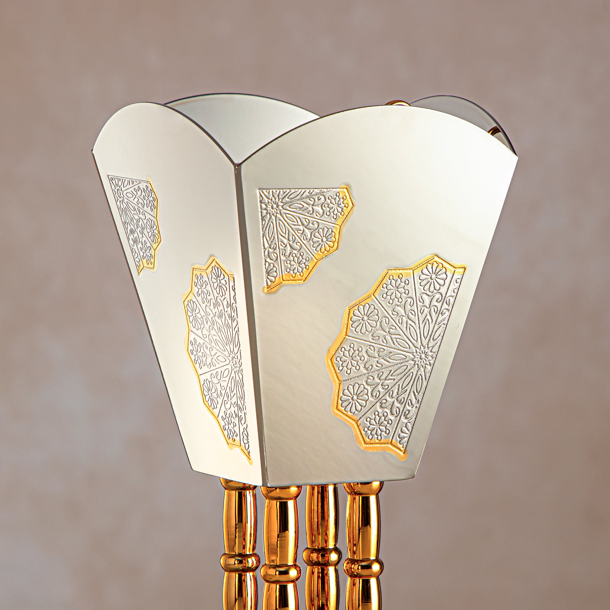 مبخرة المرجان 10 سم نيكل وذهبي - HT2305052