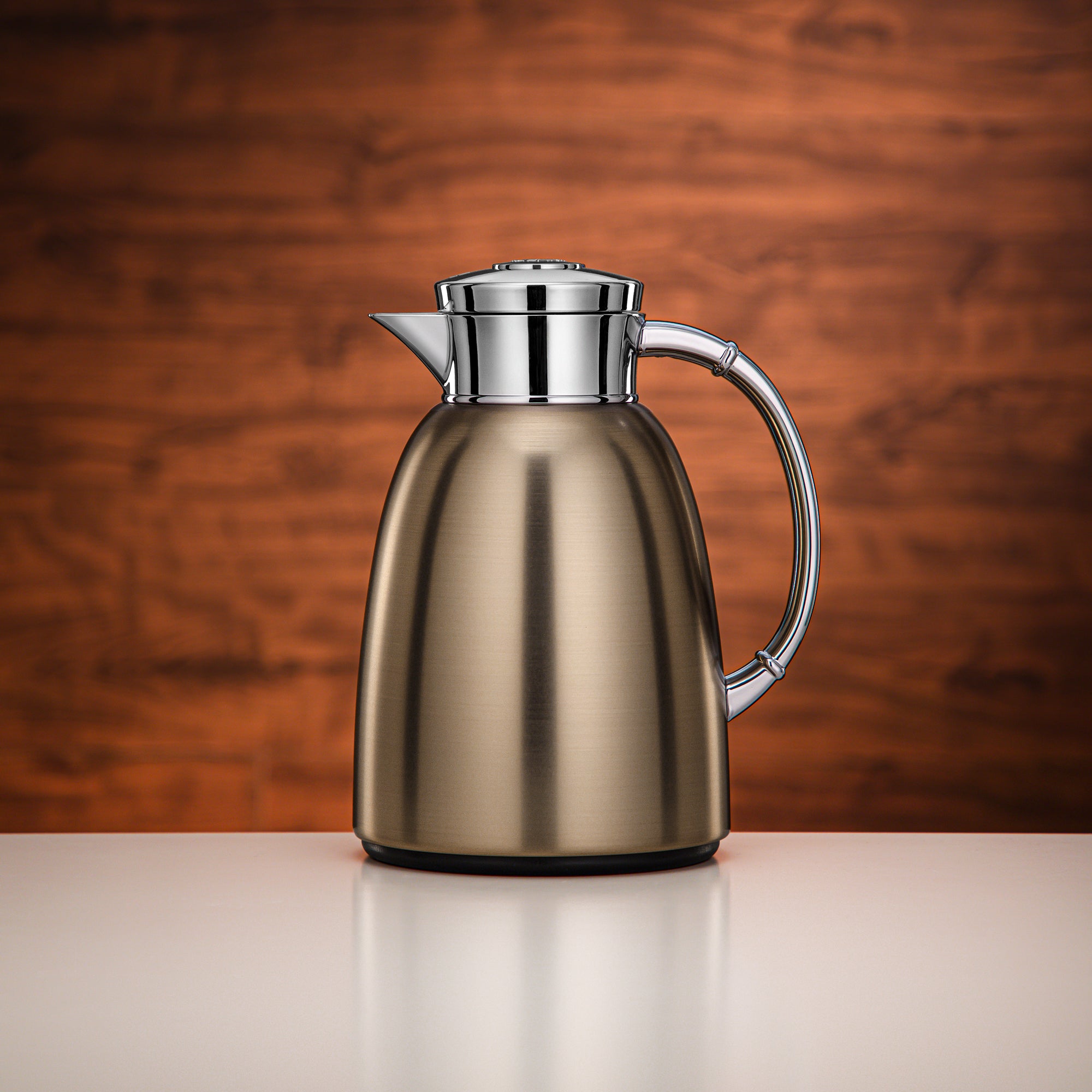 Almarjan Vacuum Flask 1L Matt Bronze