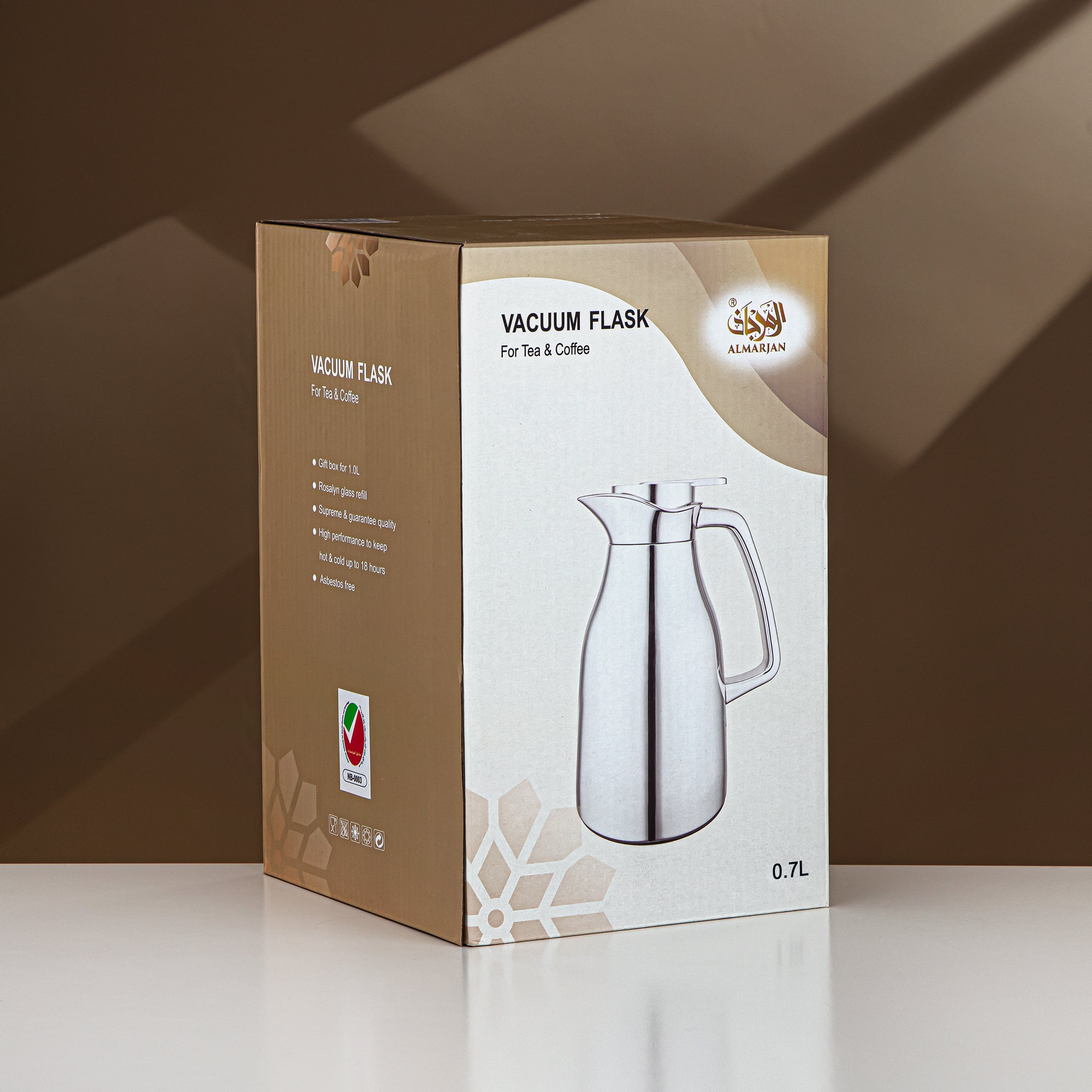 ترمس المرجان سعة 0.7 لتر باللون البنفسجي الفاتح والفضي - RGC-0700Q404YZC