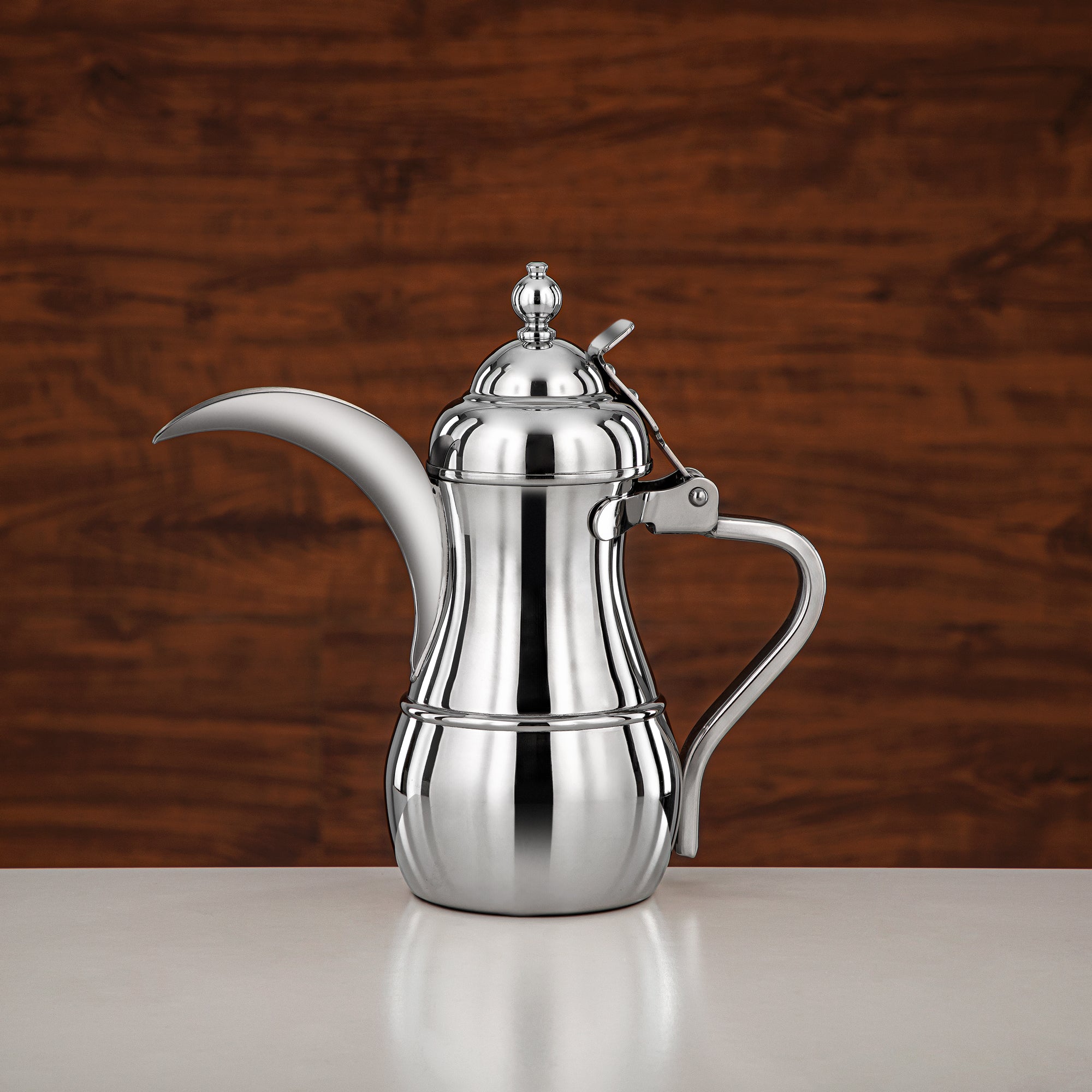 Almarjan Dallah 26oz Silver – Elegance