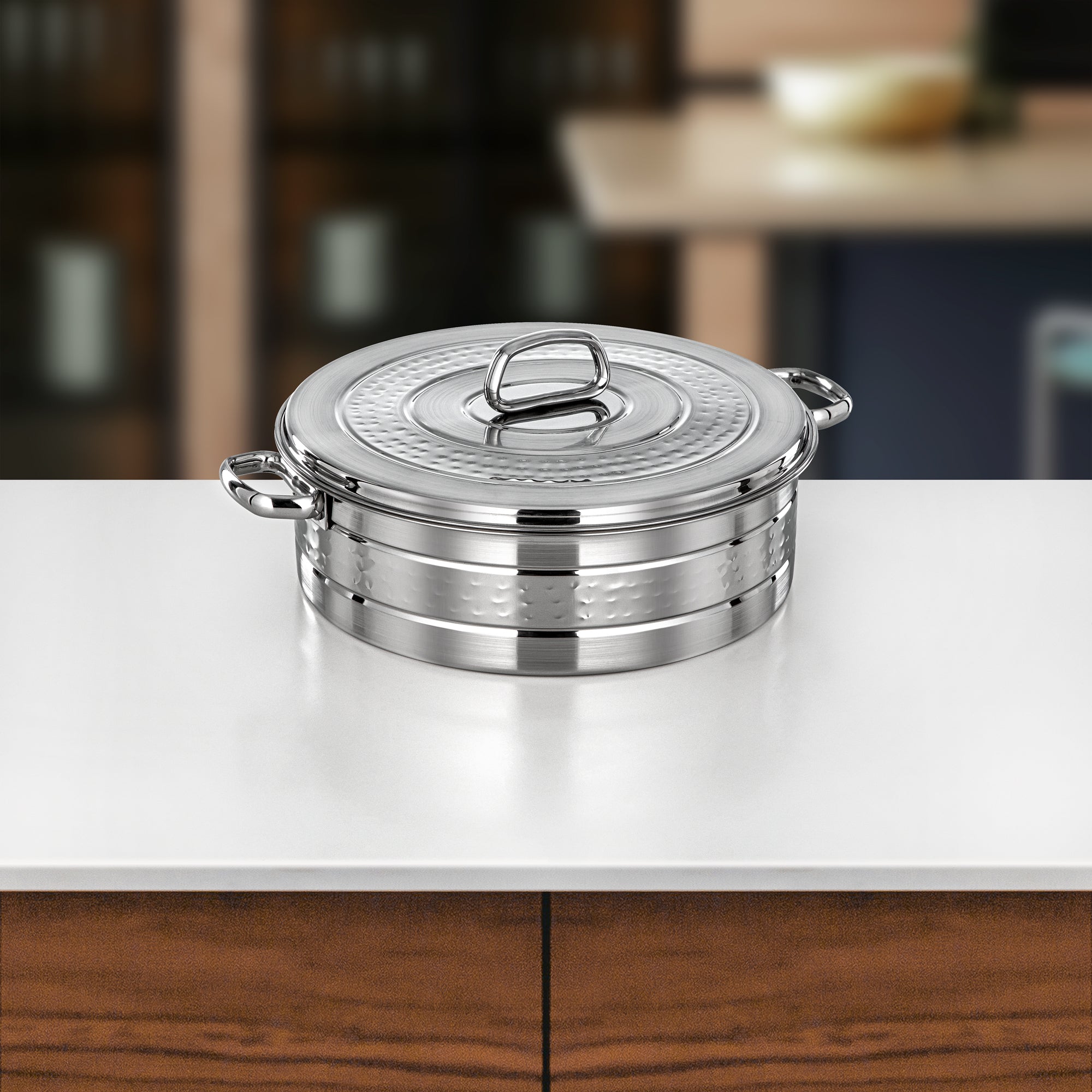 طقم حرارات المرجان ديانا، ٣ قطع، فضي