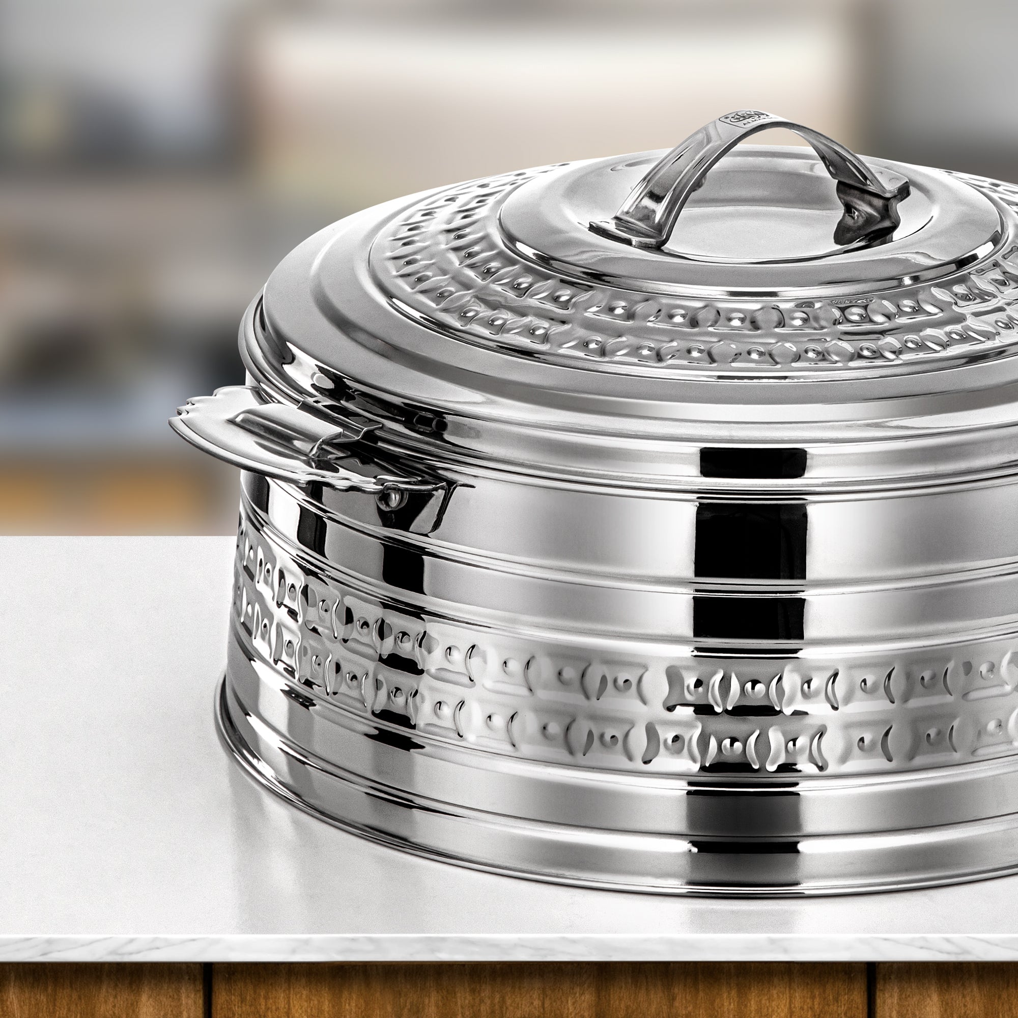 طقم حرارات المرجان روضة ٤ قطع فضي