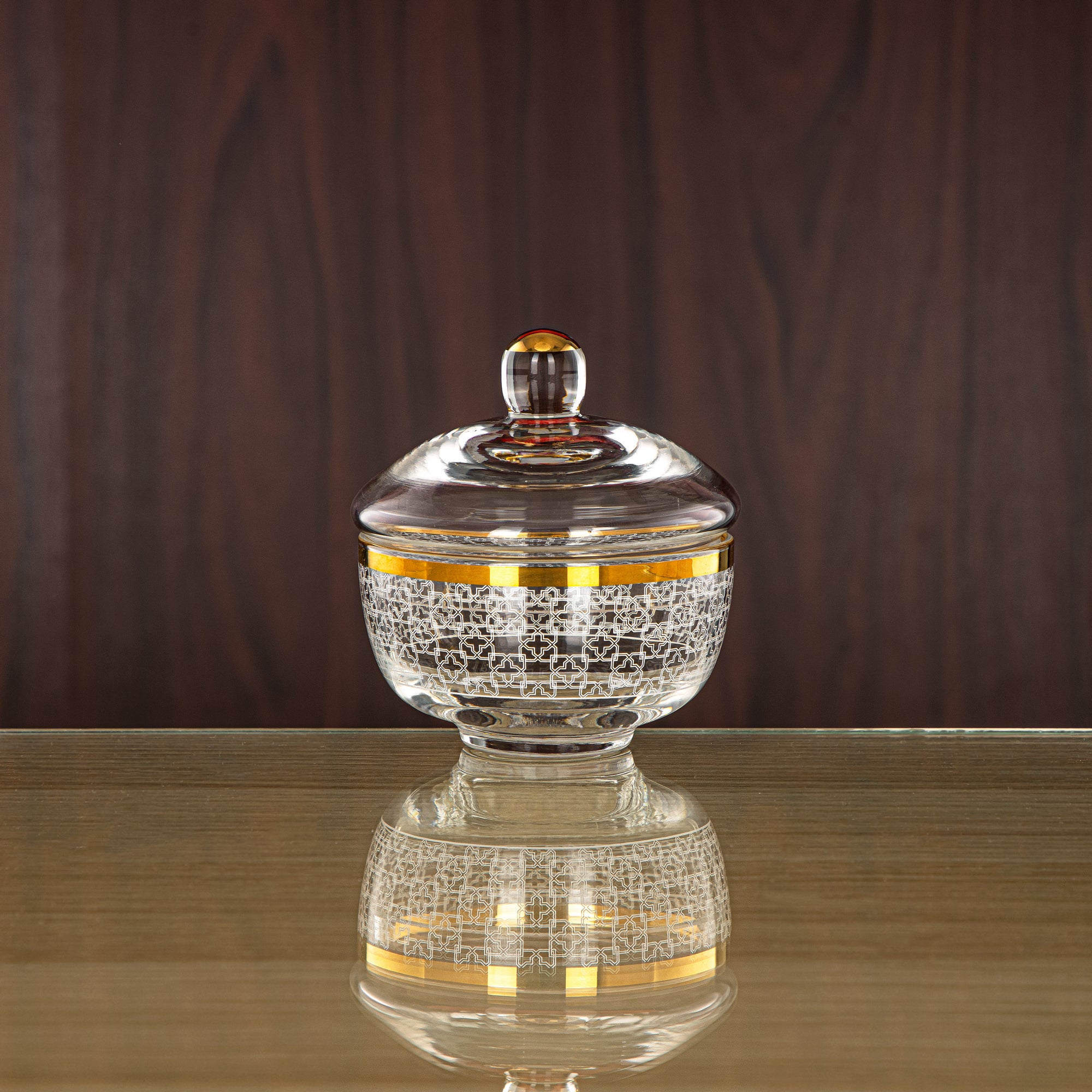 Almarjan 9.5 CM Glass Sugar Bowl - 0137T-SZH