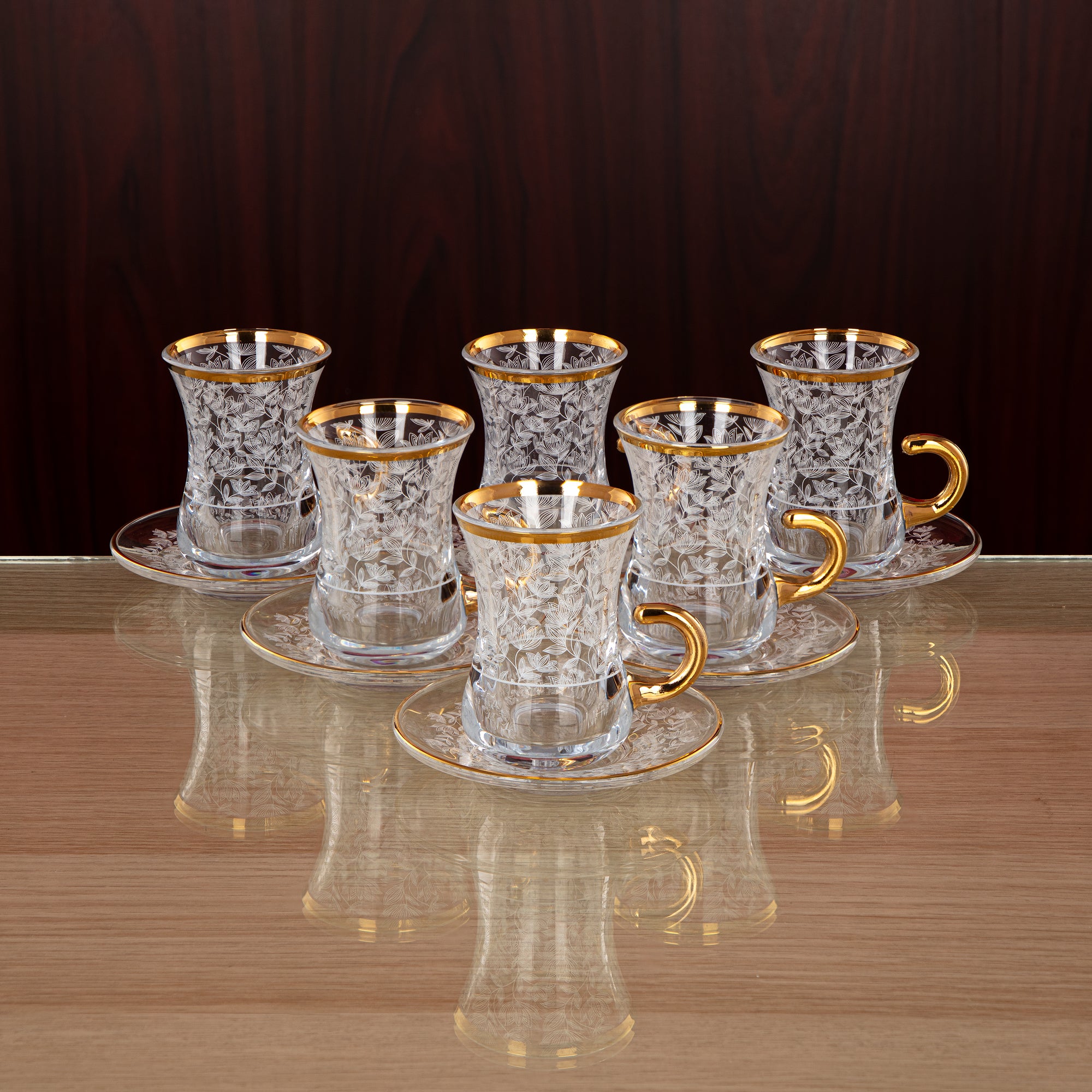 Almarjan 120 ML Glass Tea Cup - 1043BJ-0001P-SYE