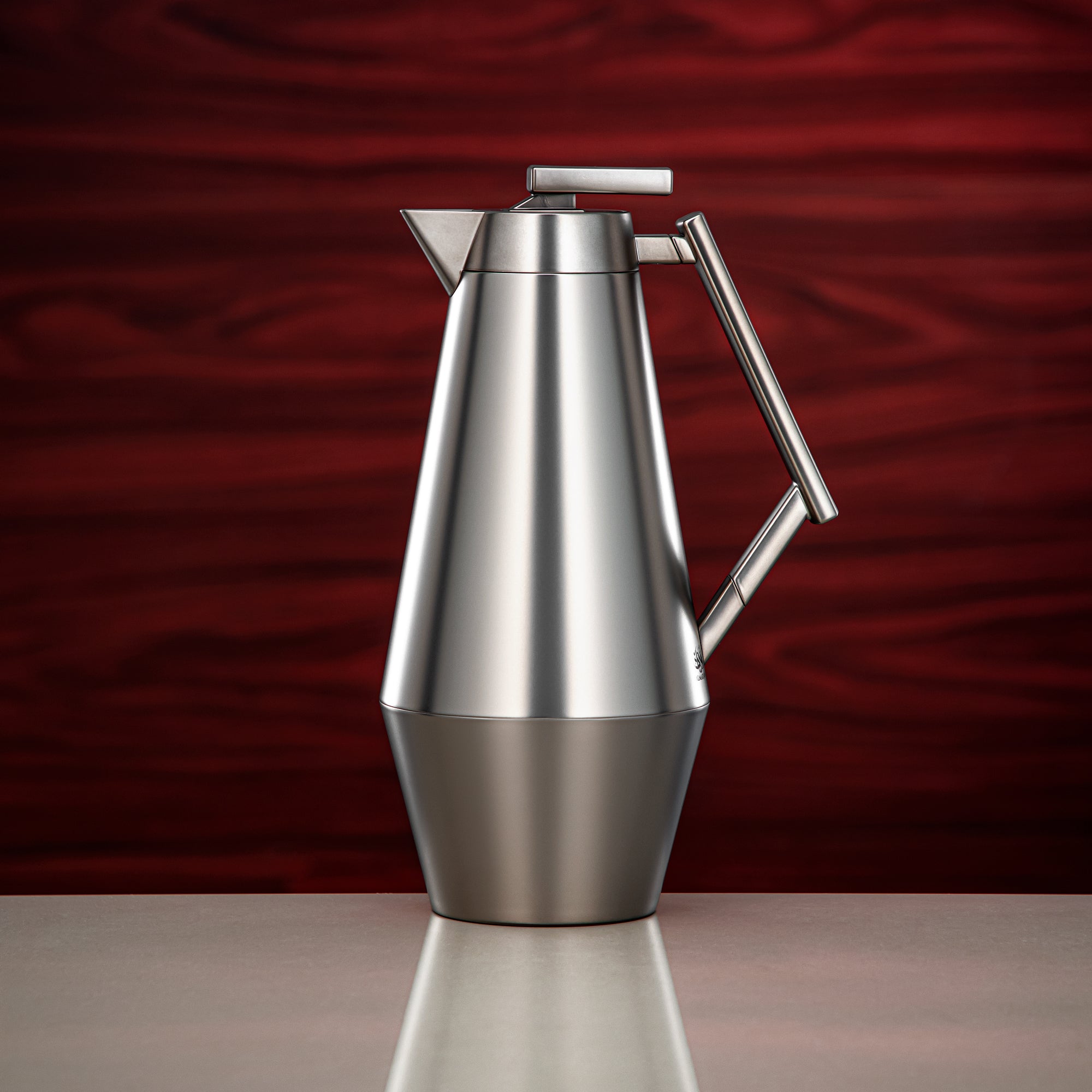 Almarjan Vacuum Flask Set 0.7L & 1L Matt Nickel