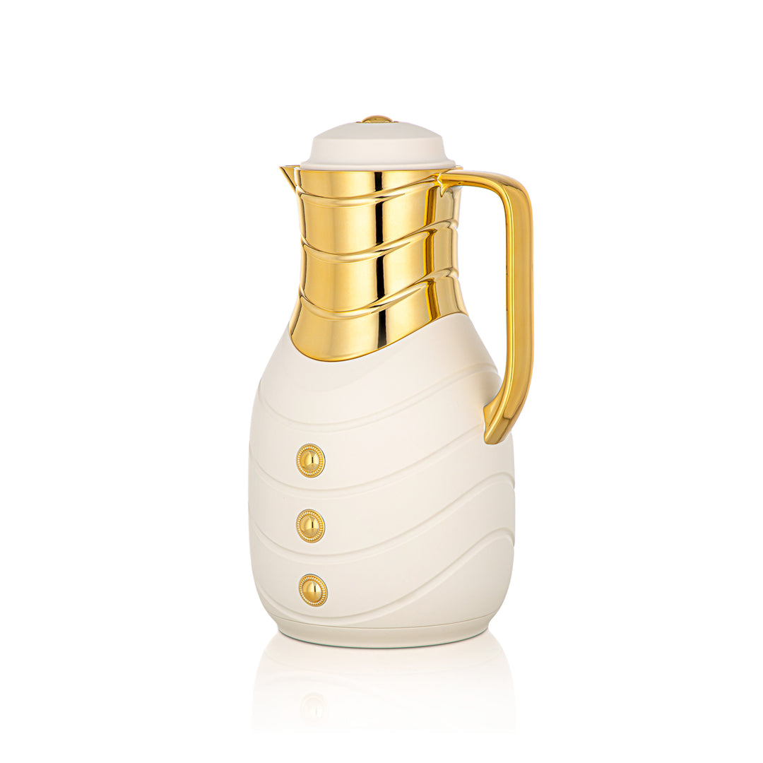 Almarjan 2 Pieces Vacuum Flask Set Soft Ivory & Gold - FG203AB-100 MIV/G