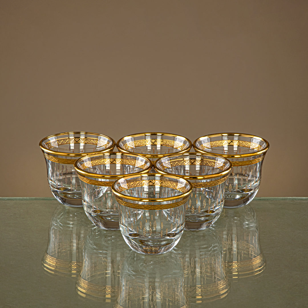 Combi 6 Pieces Glass Cawa Cup Set - G1013/1Z-48