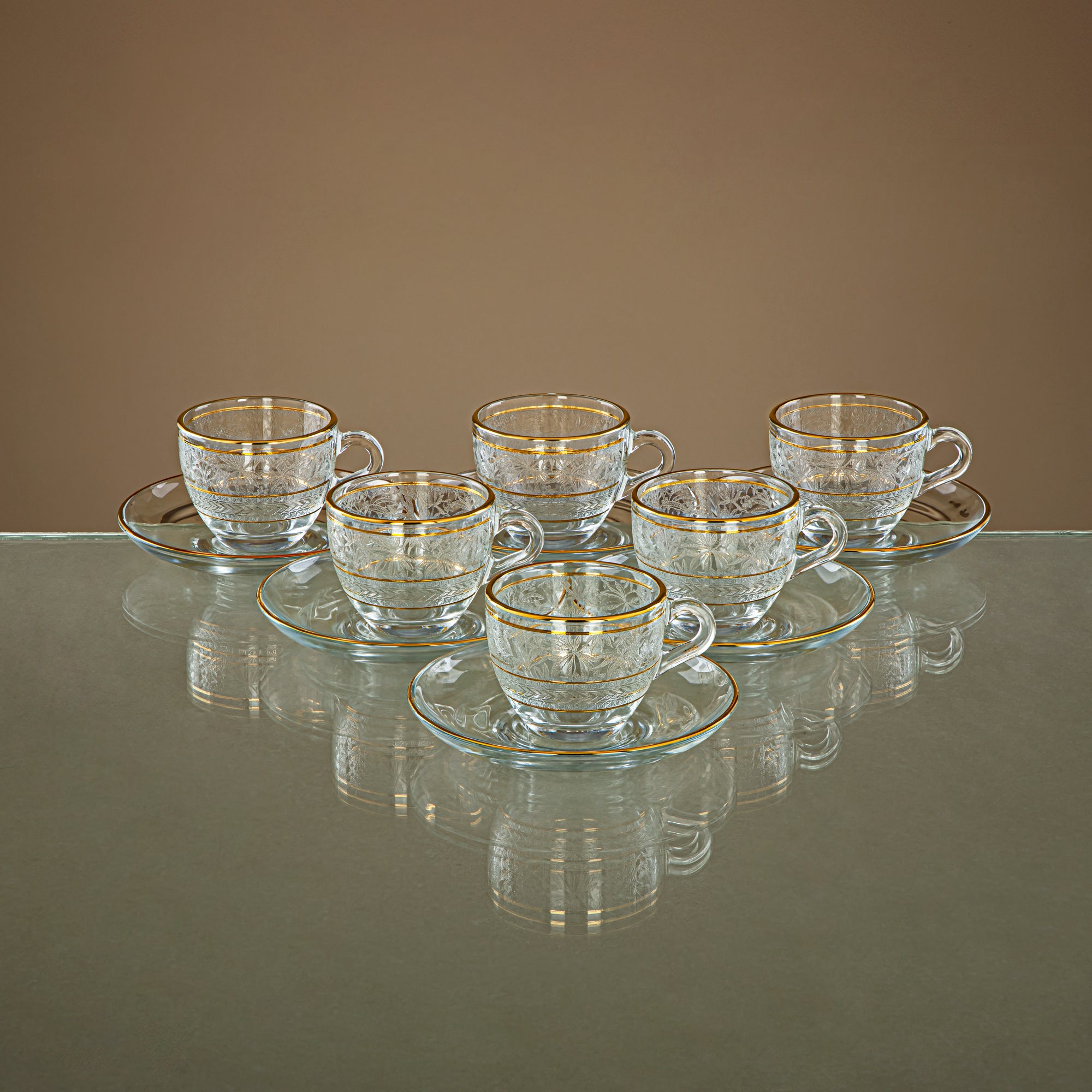 Combi 6 Pieces Glass Espresso Cup Set - G1056AZ-35/ED