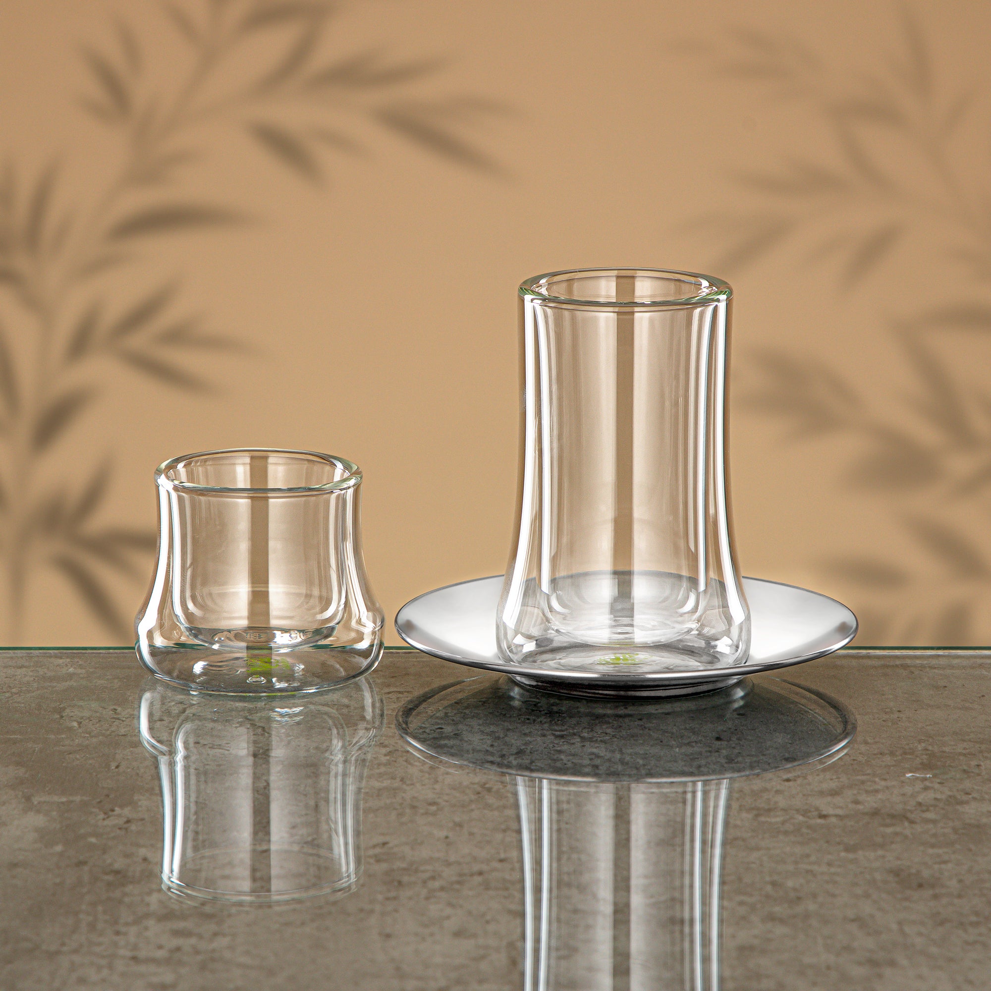 طقم شاي المرجان ١٨ قطعة شفاف