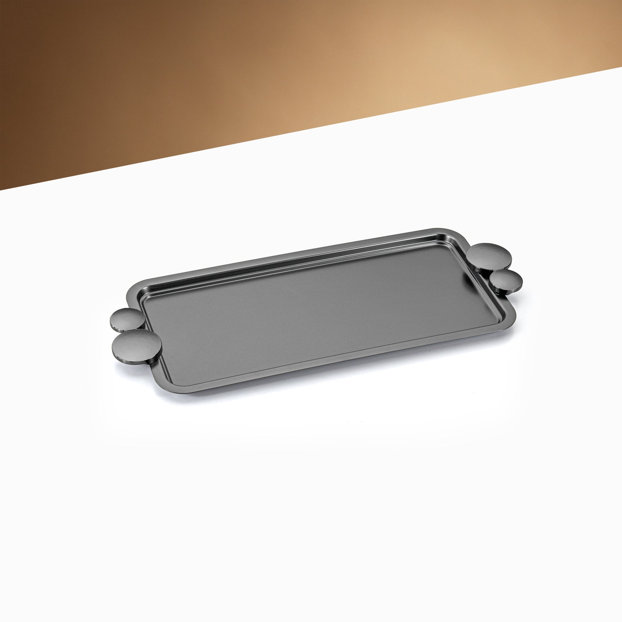 Almarjan 35 CM Serving Tray Matte Black - HT2506022