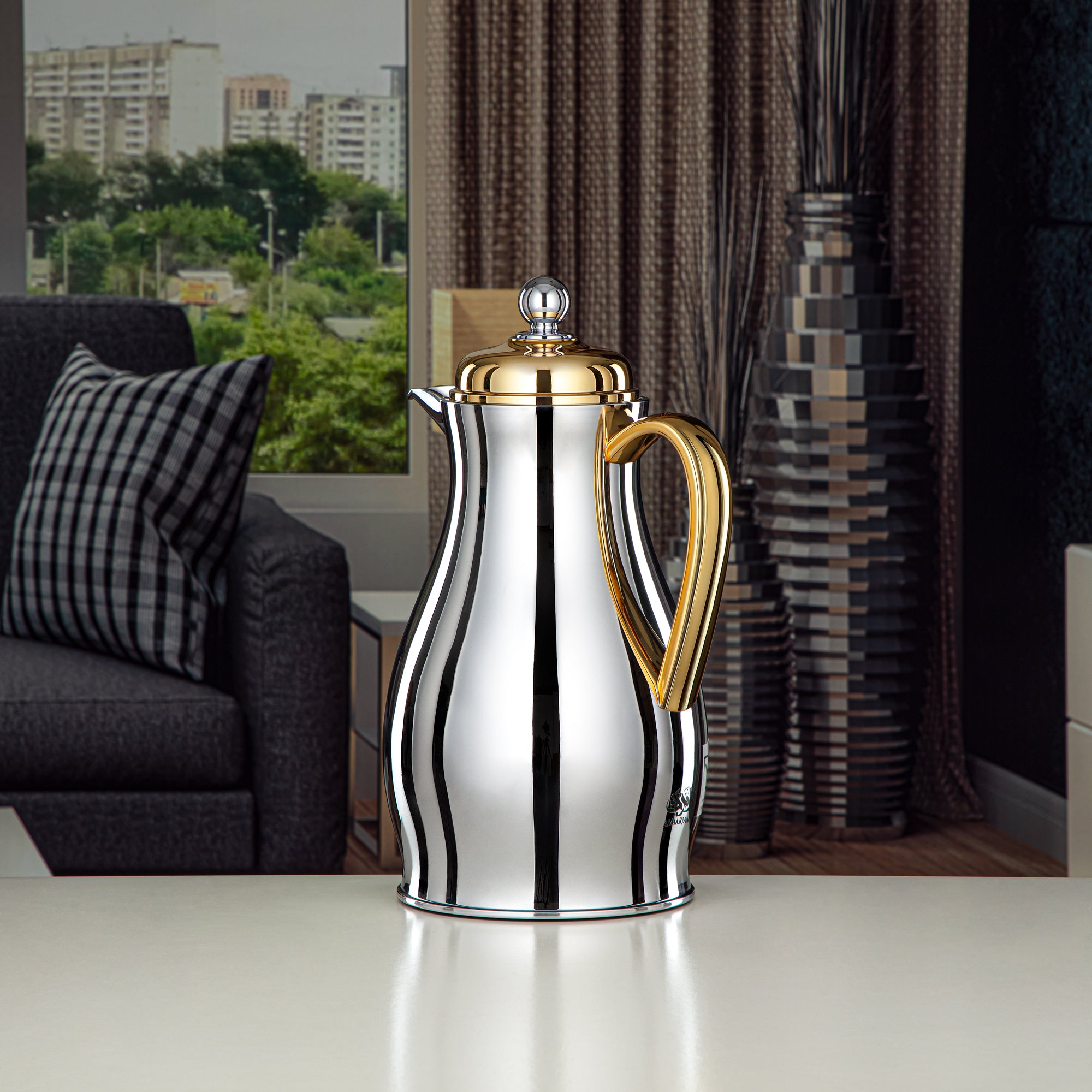 طقم ترامس المرجان فضي وذهبي 0.7L + 1L (RPA-070-SG+RPA-100-SG) – تقديم أنيق | رمضان واللقاءات