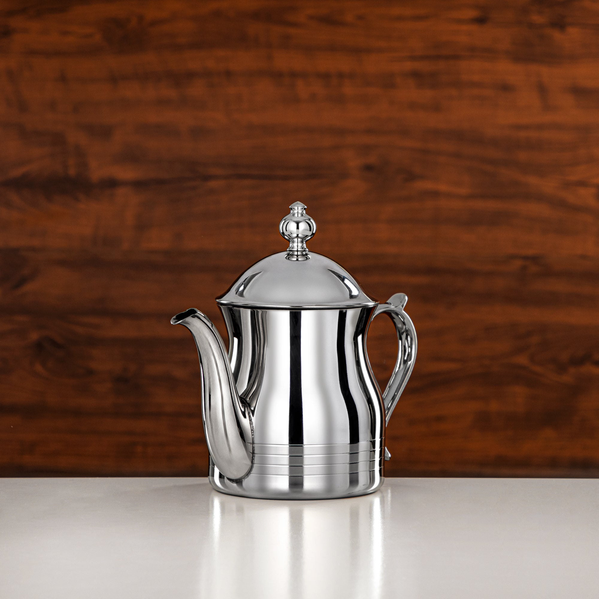 Almarjan Teapot 18oz Silver – Elegance