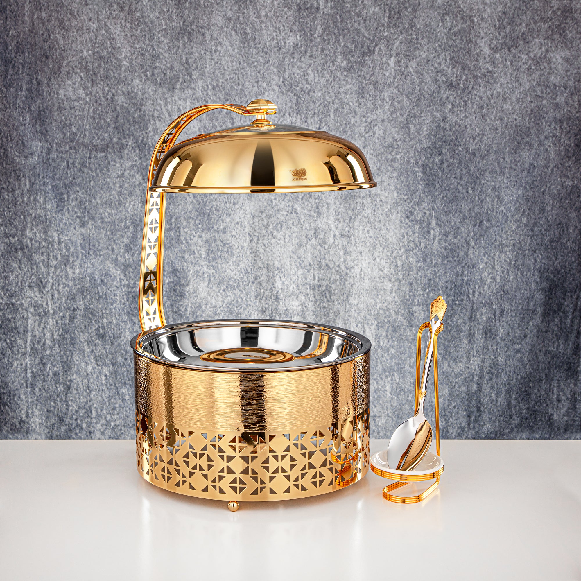 Almarjan 3000 ML Chafing Dish Gold - STS0013333