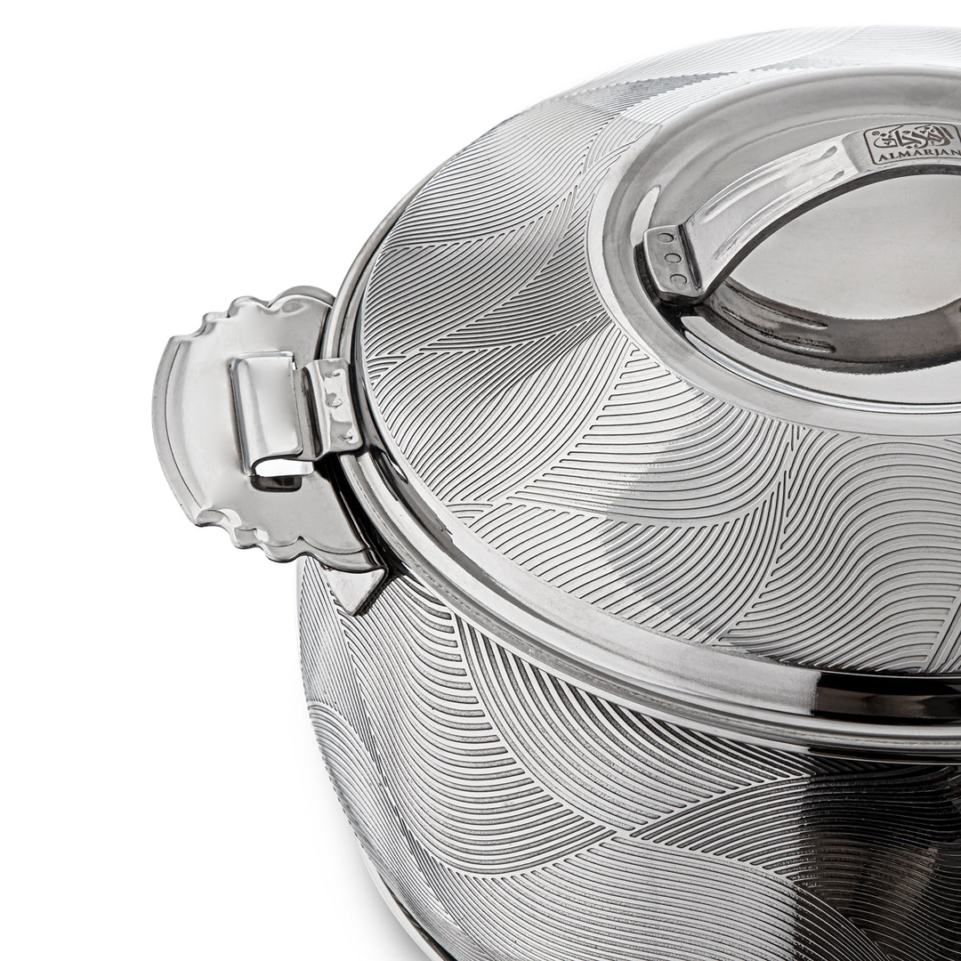 Almarjan 4 Pieces Noor Collection Stainless Steel Hot Pot - H23E5