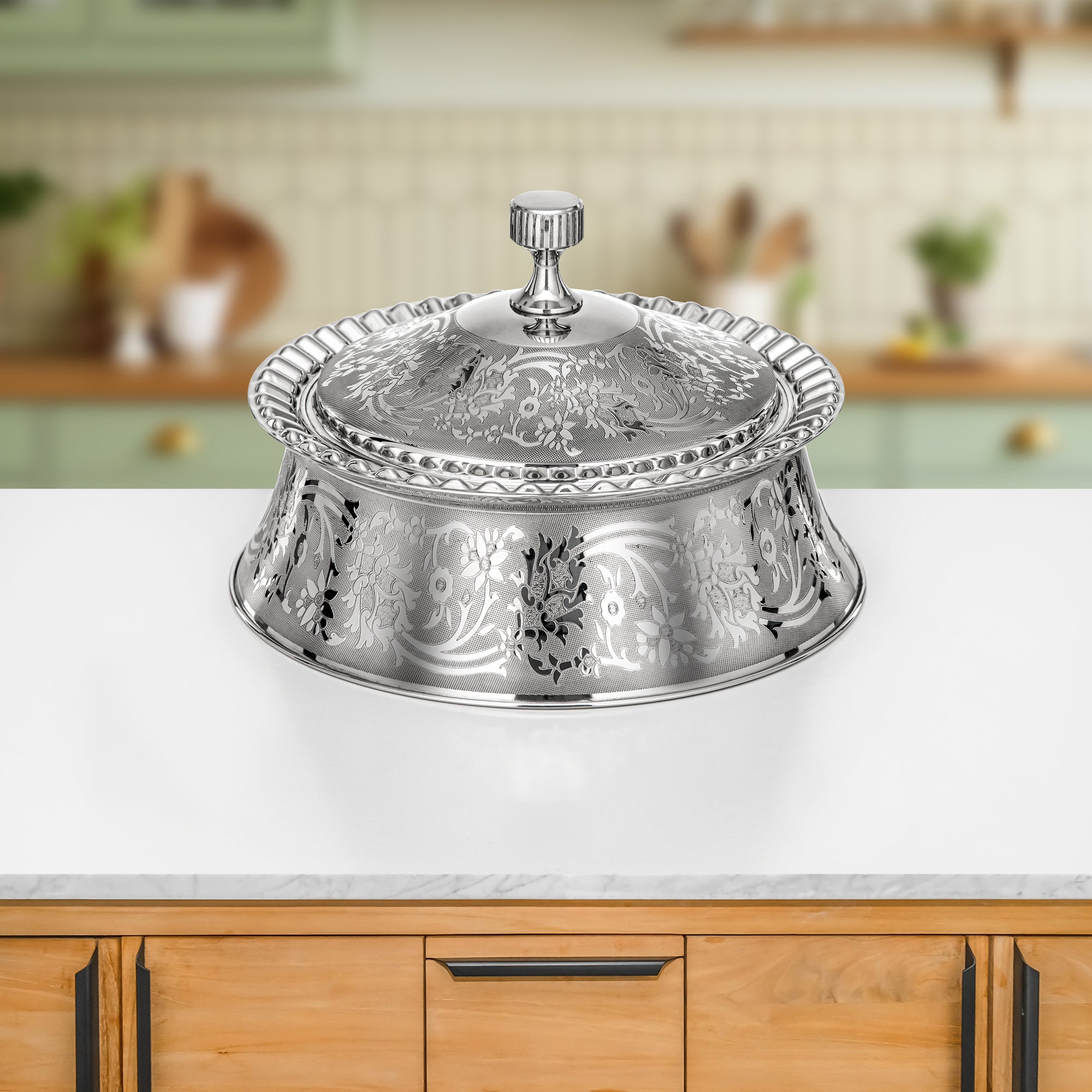 Almarjan Hot Pot Stainless Steel 25 cm – Afrah Collection