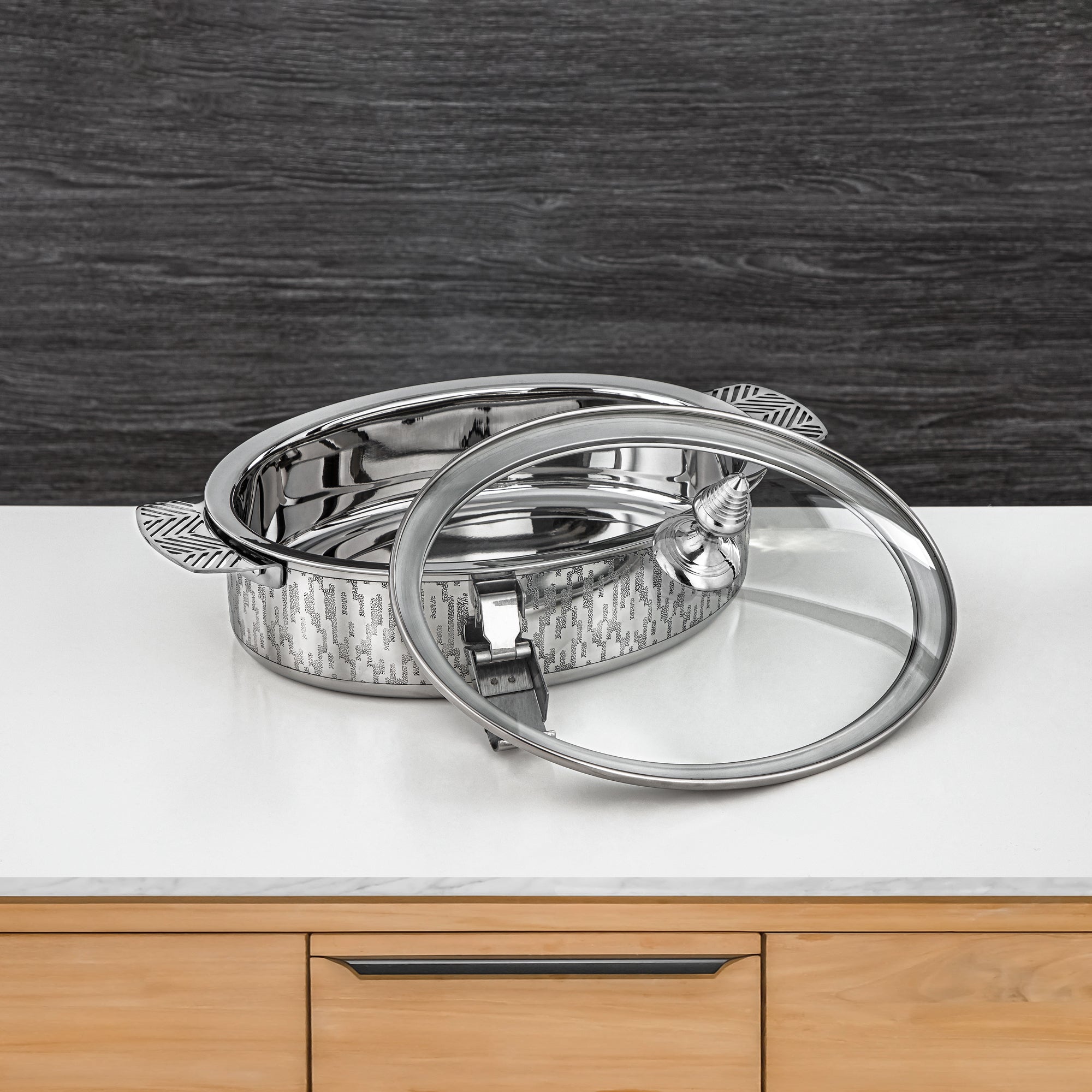 حرارات المرجان مجموعة مندي 30 سم فضي