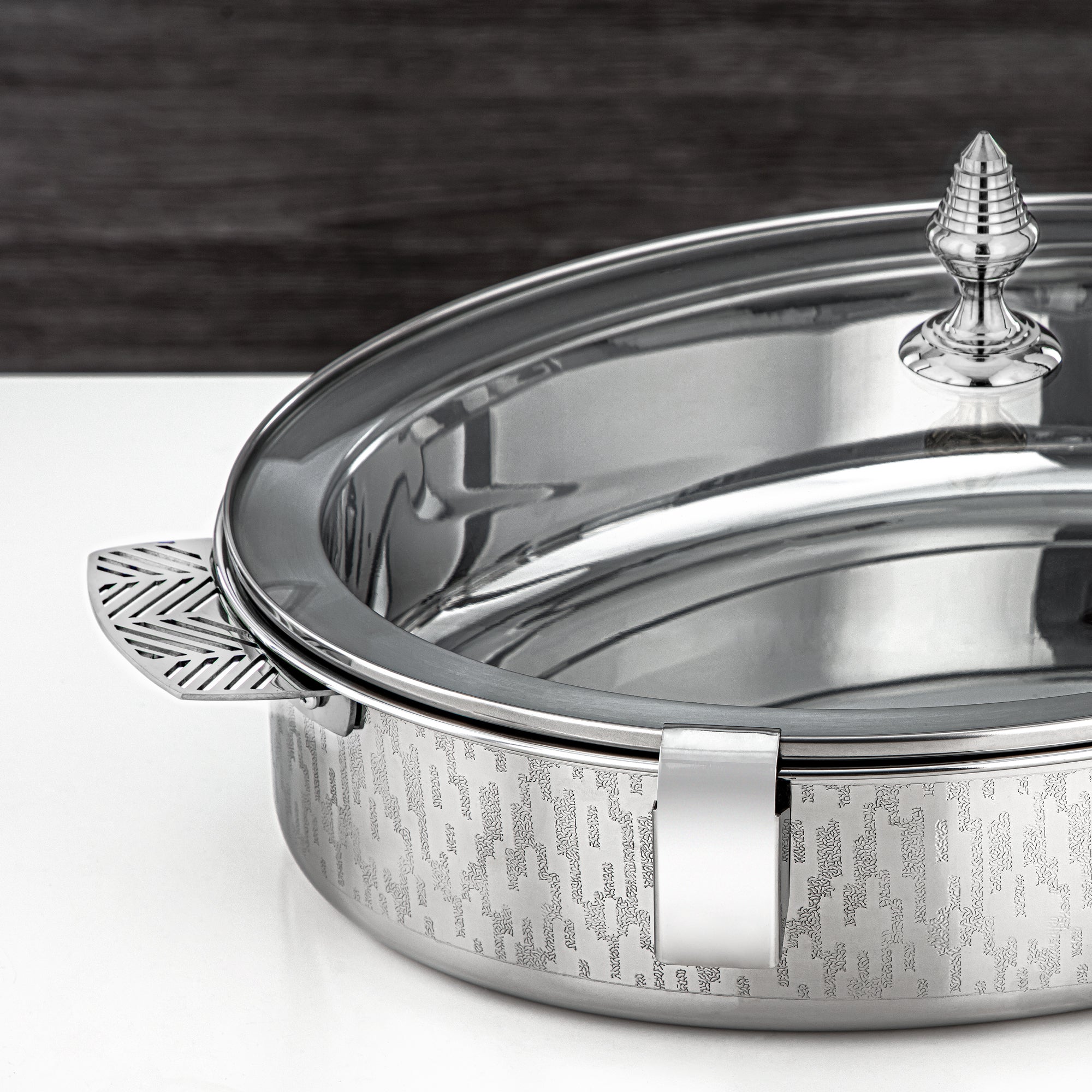 Almarjan Mandi Collection Hot Pot 40cm Silver