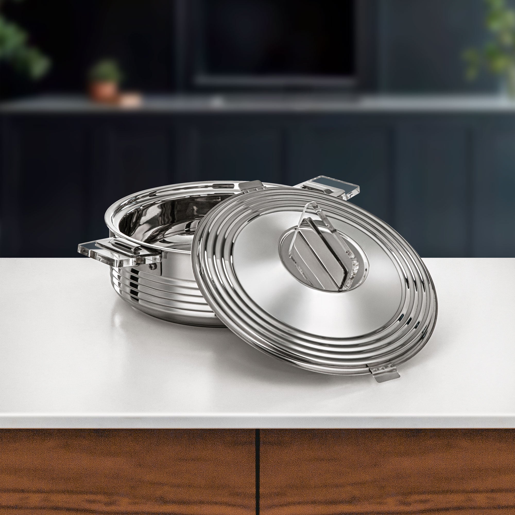 Almarjan Mahra Hot Pot 3.5 L Silver (H25P3)