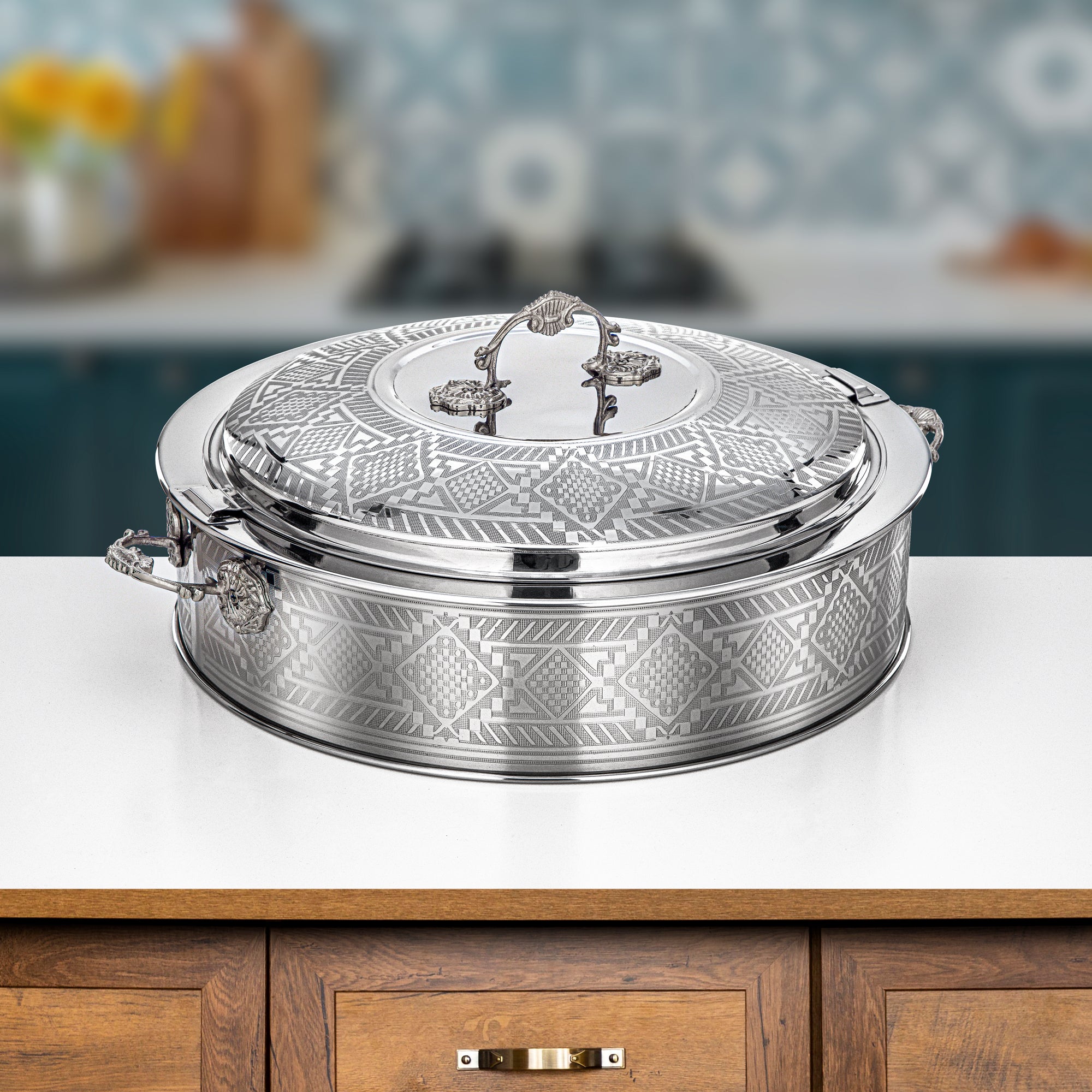 Almarjan Hot Pot 40cm Silver – Areej Collection