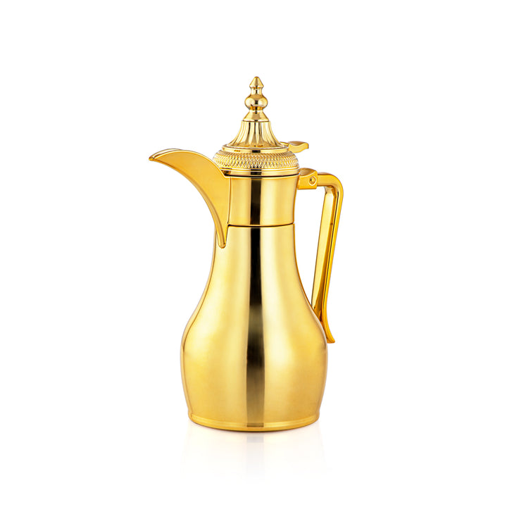 ALMARJAN 0.6 Liter Stainless Steel Double Wall Vacuum Dallah Gold SUD-060-G