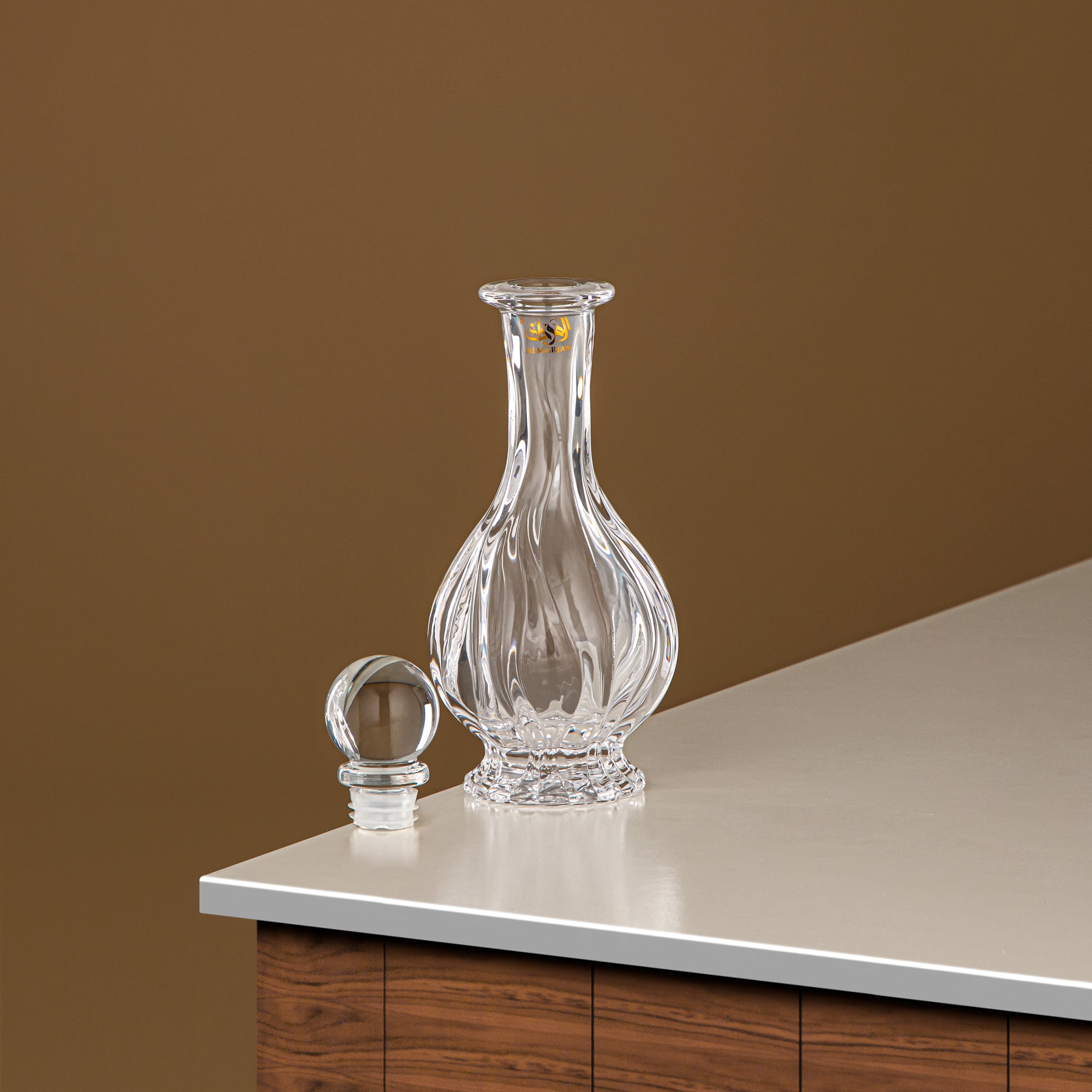 زجاجة عطر المرجان 200 مل (VR-D23-5-Clear) - زجاج بمقبض بجعة | مجموعة البجعة