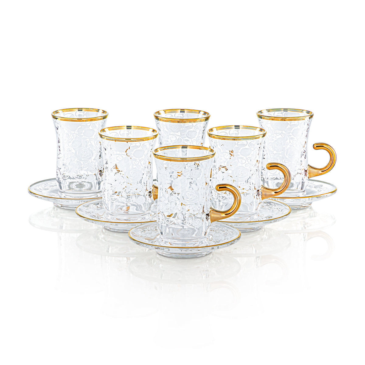 Almarjan 120 ML Glass Tea Cup - 1043BJ-0001P-WRT