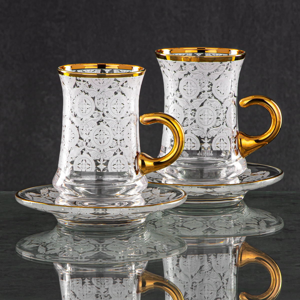 Almarjan 120 ML Glass Tea Cup - 1265B-0001P-AGW