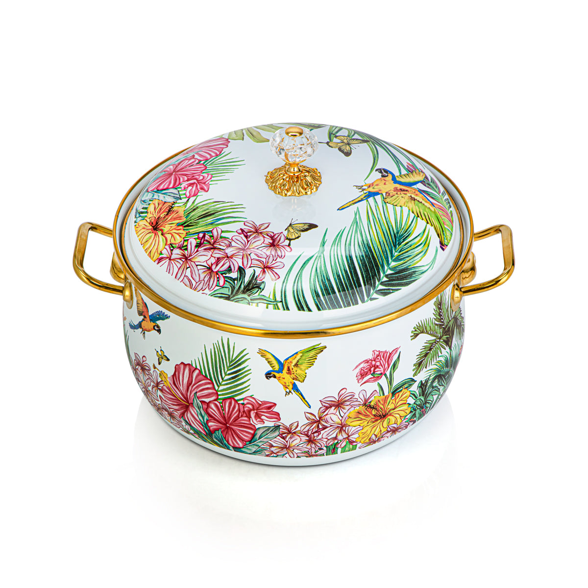 Almarjan 24 CM Tohfa Collection Enamel Cooking Pot - 287421072