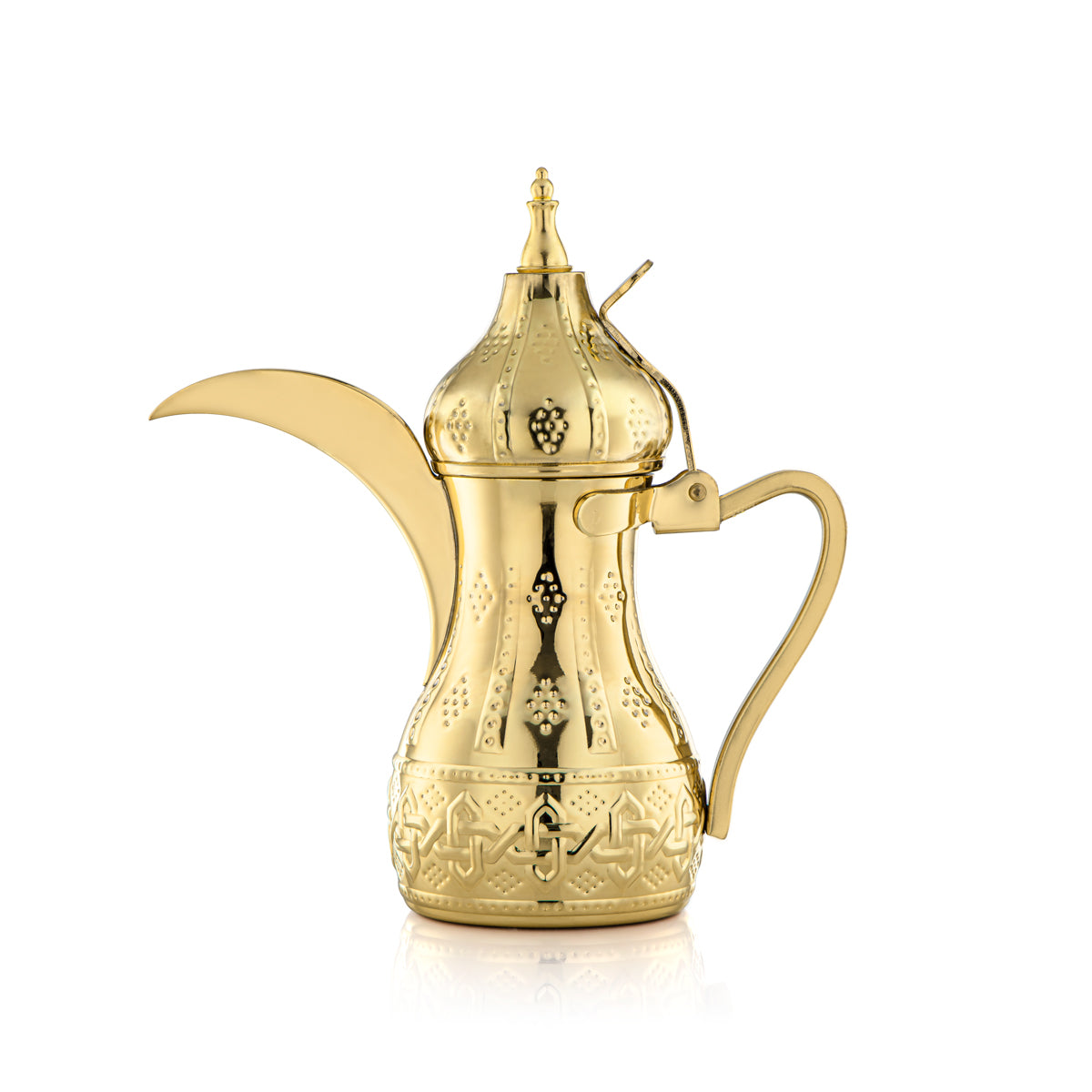 Almarjan 0.75 Liter Sahara Collection Stainless Steel Dallah Gold - STS0010976