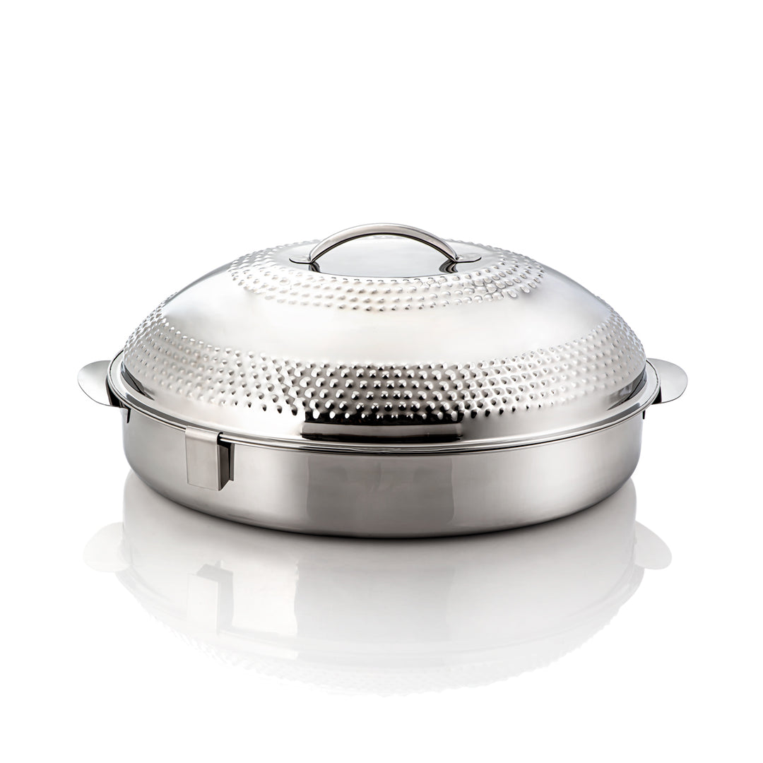 Almarjan 60 CM Marmar Collection Stainless Steel Hot Pot Silver - H20M26