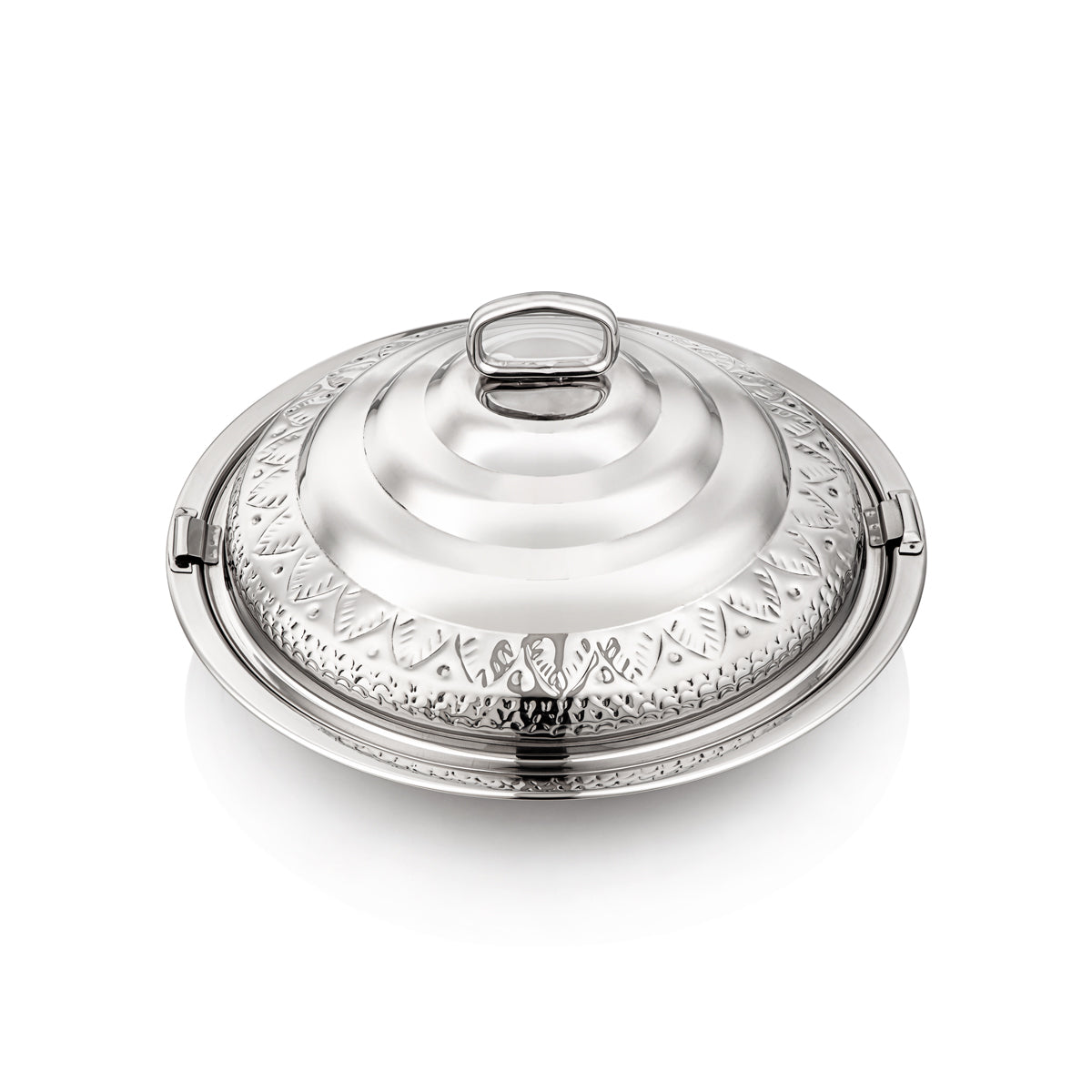 Almarjan 40 CM Abraj Collection Stainless Steel Hot Pot Silver - H22M59