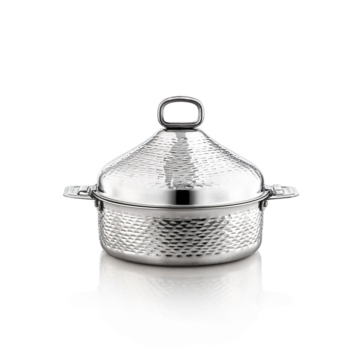 Almarjan 25 CM Abeer Collection Stainless Steel Hot Pot Silver - H21M53 Lock