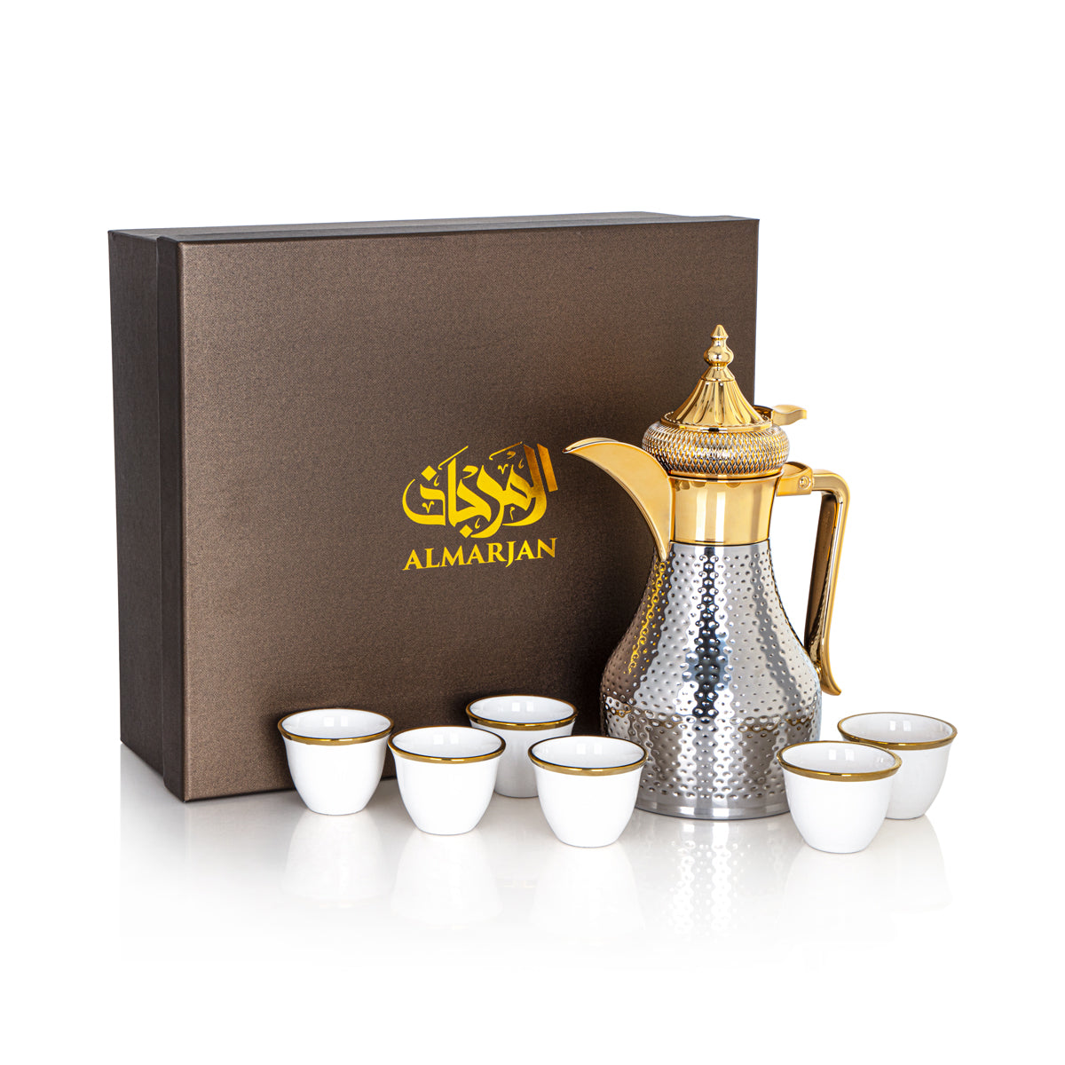 Almarjan 7 Pieces Coffee Set - SUD/H-100-CRG7