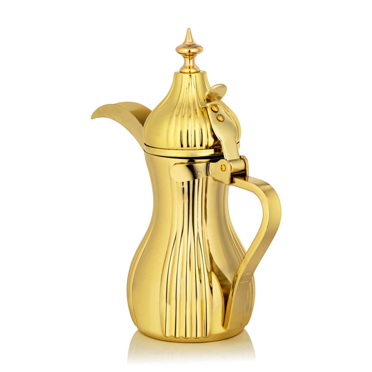 Almarjan 0.75 Liter Stainless Steel Dallah Gold - STS0010670