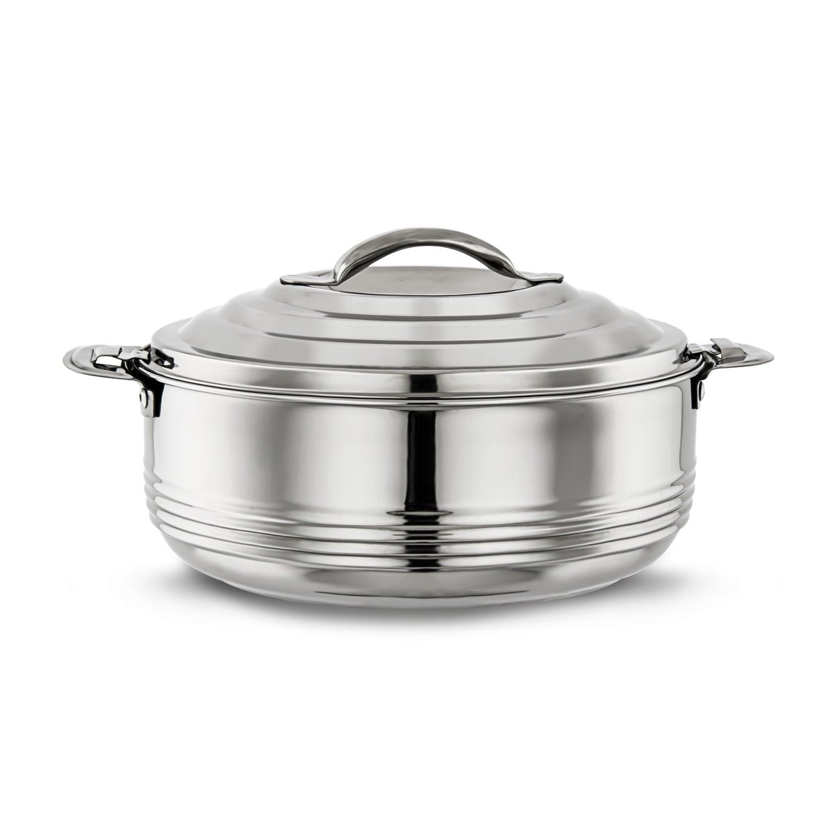 Almarjan 3 Pieces Casa Collection Stainless Steel Hot Pot Silver - STS0292503